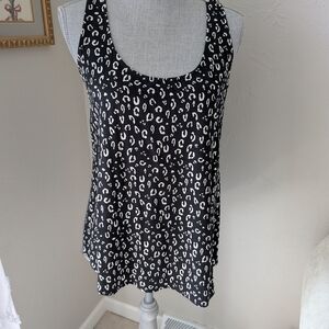Dolan Black and White Sleeveless Tank Top